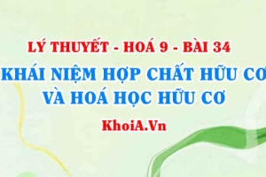 Khái niệm hợp chất hữu cơ, hoá học hữu cơ, cách phân loại hợp chất hữu cơ - Hoá 9 bài 34